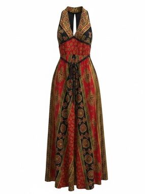 NWT LANZ ORIGINAL 1964 Vintage Deadstock Boho Maxi Halter Dress